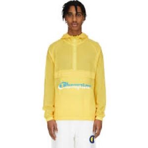 Champions shadow script sunny yellow large windbreaker…